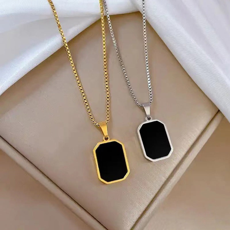 Square Dangle Necklace